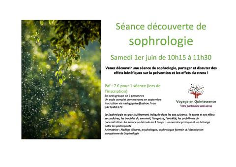 Découverte de la Sophrologie