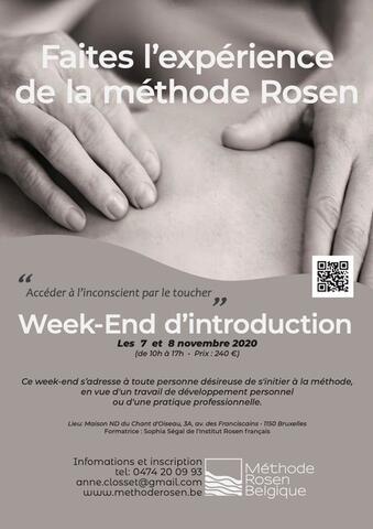 Week-end d’introduction à la Méthode Rosen